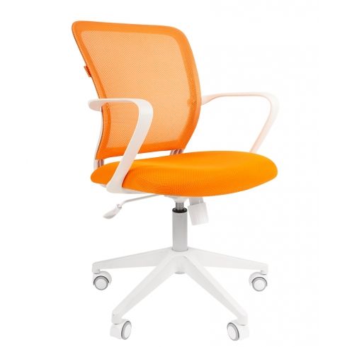 Кресло для оператора CHAIRMAN 698 White Orange